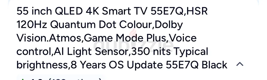 55inch smart tv