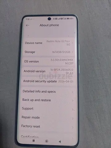 Redme note13 pro 5g 512gb