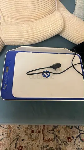 HP DeskJet Compact Inkjet Printer - White/Blue, Good Working Condition