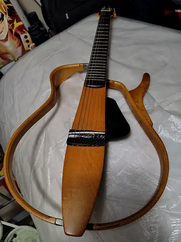 Yamaha steel string silent guitar SLG100S