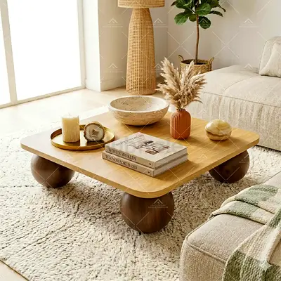 The Globe Solid Oak Coffee Table