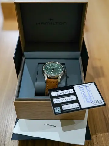 Hamilton Khaki Field Titanium Automatic 42mm Green Dial