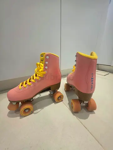 Pink Retro Quad Roller Skates - Size EU42, Used Twice