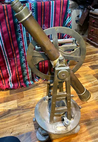 Antique brass telescope vintage