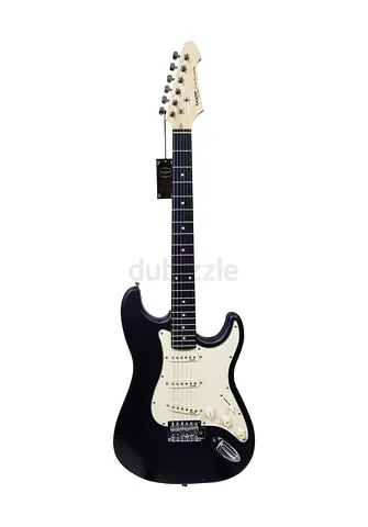 SQOE Spanish electric guitar black Stratocaster
