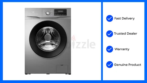 TCL 7 Kg Front Load Washing Machine With LED Display, Digital Inverter Motor Honeycomb Drum