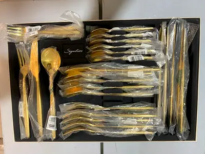 Metrochic D'Or Cutlery Set 30 pieces Gold