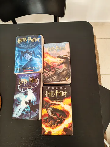Set of 4 Harry Potter paperback books