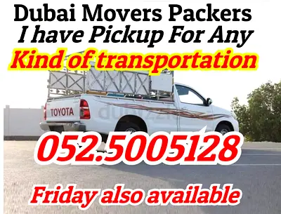 Dubai Movers Packers Pickup Service - Available Fridays