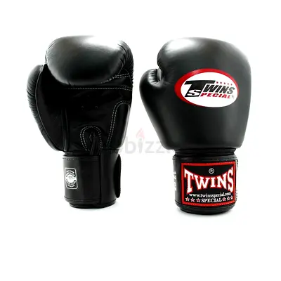 Twins Special Black Leather Boxing Gloves 16 oz - brand new