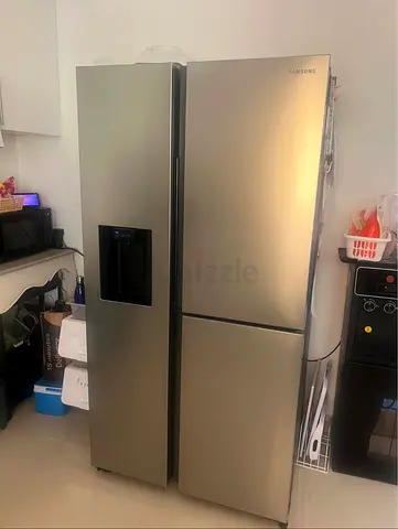 Samsung Stylish 3 Door Side-by-Side Fridge Freezer with Water Dispenser - Good Condition