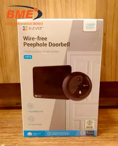 Ezviz HP4 Wirefree Peephole Door Viewer Camera with Built in Doorbell, 4.3" Color Screen, Rechargeab