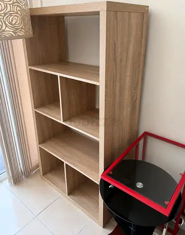 IKEA KALLAX 2×4 Shelving Unit – Oak Effect – Lightly Used | Dubai Marina