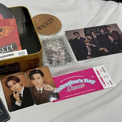K-pop Fan Pack: Photo Cards, Coaster, Tin Box & Memorabilia Set