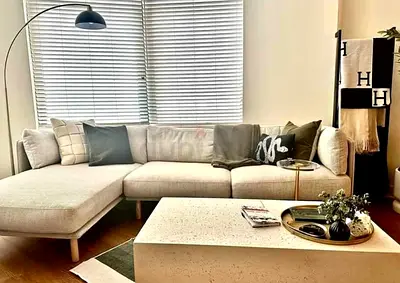 Perfect condition Crate&Barrel wells 2 piece Sectional sofa
