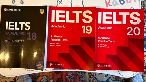 Set of 3 Cambridge IELTS Academic Books (18, 19, 20) with Answers