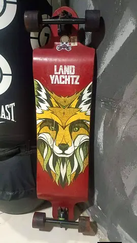 Landyachtz Longboard Deck with Wheels - Good Used Condition with etra wheel