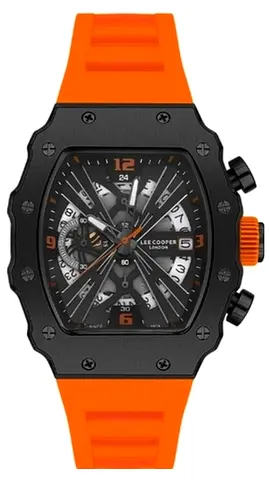 Lee Cooper Men's Orange Rubber Strap Chronograph Watch — Good Condition. Lee Cooper Men's PE933 Move