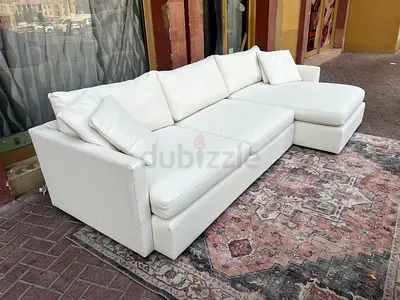 Crate&barrel L Shape Sofa Beige Excellent condition