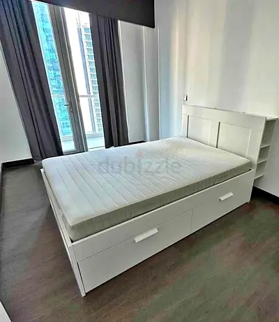 Ikea brimness bed with ikea mattress Queen size