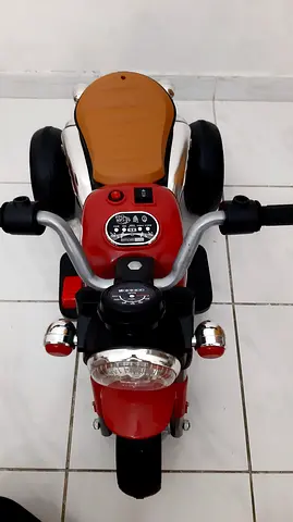 Kids Ride-On Electric Motorcycle Toy - Red, Good Condition
