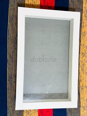 IKEA White Framed Wall Mirror - Simple Rectangular Design