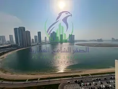 Three BHK in Al Taawun Corniche with sea views including the kitchen maid's room Four bathrooms larg