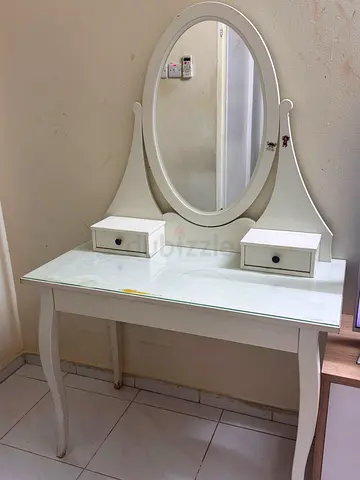 IKEA HEMNES Dressing table with mirror, white, 100x50 cm