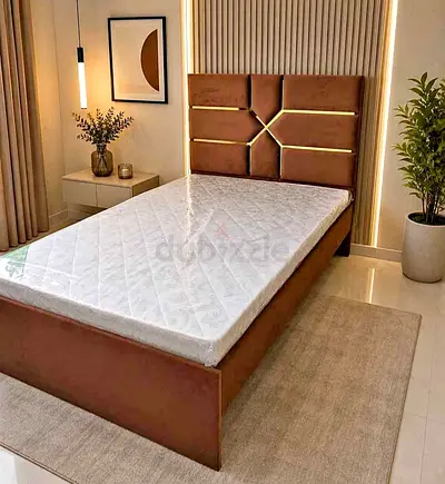 Brand new velvet  Double / twin size bed with medical mattress available