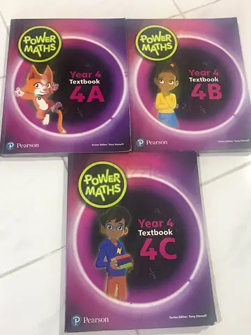 Power Maths Year 4 Textbook set (4A, 4B, 4C) - Pearson
