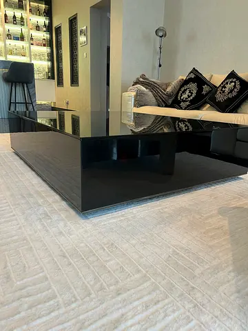 Solid Black Coffee Table
