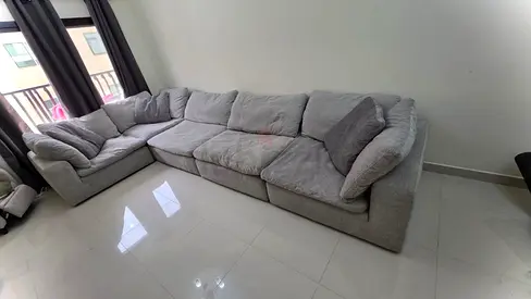 Looks great condition Pan Emirates Pianca corner feather filled sofa