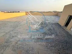 Two adjacent plots for rent in Al Sajaa | 10,000 sq ft each | Two offices | Built-up road base | 4 i
