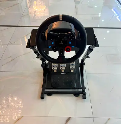 Logitech Racing Wheel with Pedals and Stand (PlayStation compatible) - Good Condition