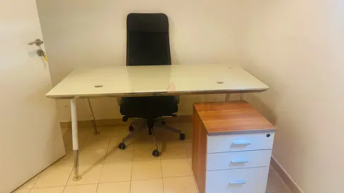 Home Office Furniture Set - Desk, Chair, and Drawer Unit