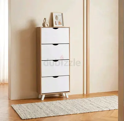 Slim 4-Drawer shoe cabinet (24 pairs of shoes)