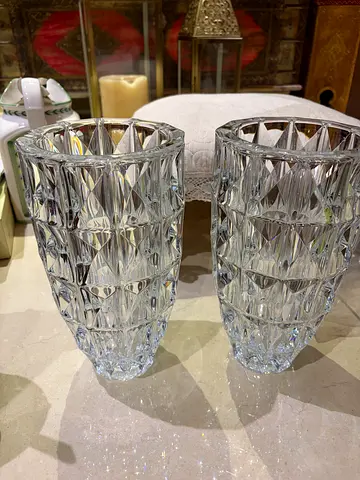 Bohemia crystal vasa two in pieces