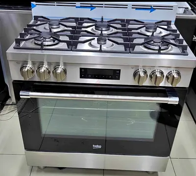 Beko 90cm latest model Top gas oven electric 6 burners- Like New