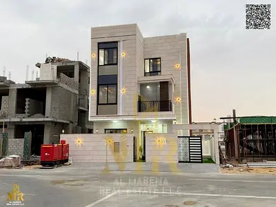 شامله كهرباء ومياه ومكيفات بها مسبح قريبه من شارع محمد بن زايد والامارات العابر