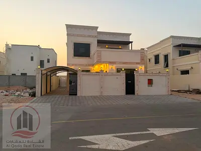 Villa for sale in Al Zahia: 4 bedrooms, a majlis, a living room, a large terrace, and a maid's room. Freehold ownership available for all nationalitie