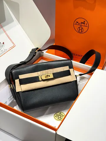 Hermès Kelly Depeche Bai Brun Togo PHW