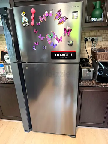 Hitachi fridge and freezer new model slightly used 760 litters