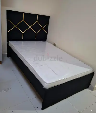 Modern double 120x190 Bed with mattress medical,Decorative Headboard