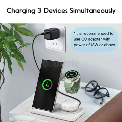 Brand New 3-in-1 Fast Wireless Charger