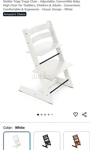 Stokke Tripp Trapp Adjustable High Chair - White