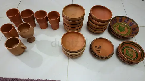 Natural clay pots (mitti ke barton) Pure Health in Every Sip & Bite (150 Dhs for All Must Go Today.
