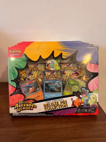 Ascended Heroes Deluxe Pin Collection x6 — 30 Sealed Packs — Pristine