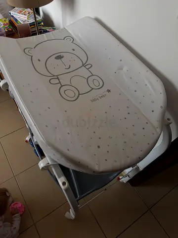 Baby Bath & Changing Table on Wheels