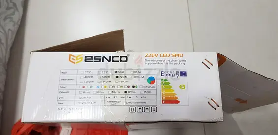 ESNCO 220V LED SMD Strip Lights