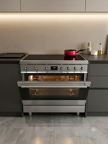 Smeg C9IMX2 Cooker with Induction Hob – Premium Italian Design | Modern Range Cooker